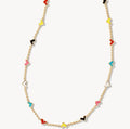 Kendra Scott Haven Heart Necklace Gold Multi Color